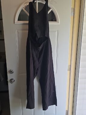 NEW.. HALARA Black Jumpsuit Romper with Buttoned Bodice